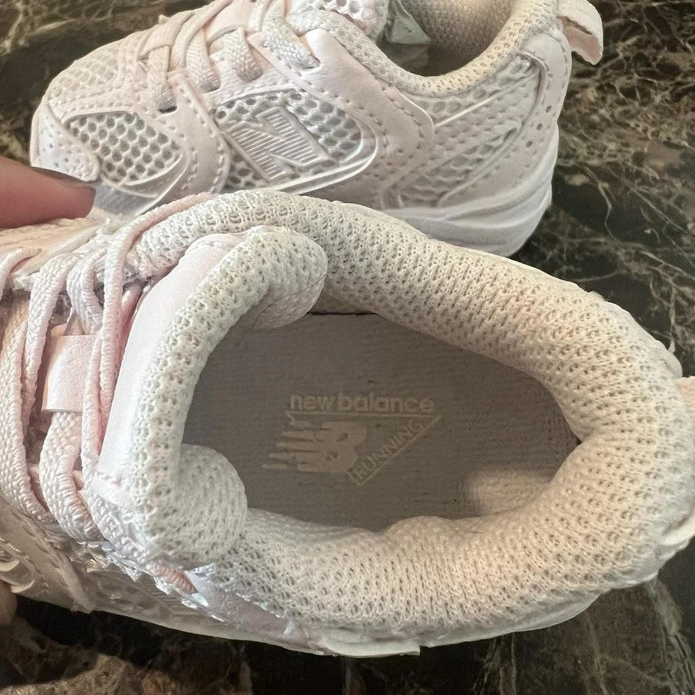 New Balance 530 Bungee Washed Pink (TD) Size 4C Baby Girl Light Pink NB Sneakers